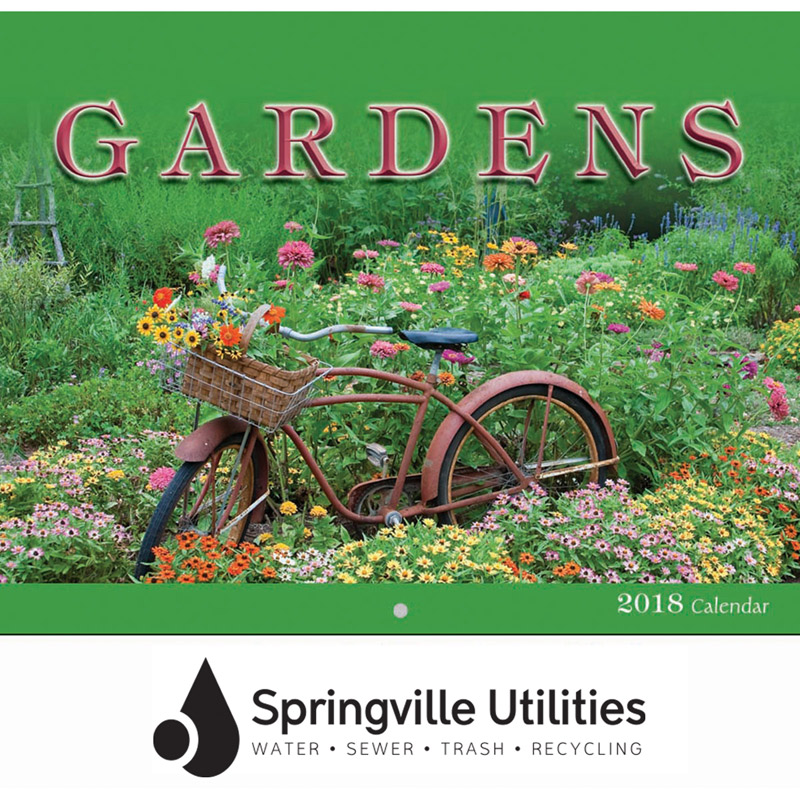 2018 Gardens Wall Calendar - Stapled