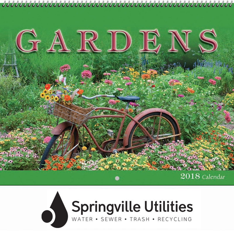 2018 Gardens Wall Calendar - Spiral