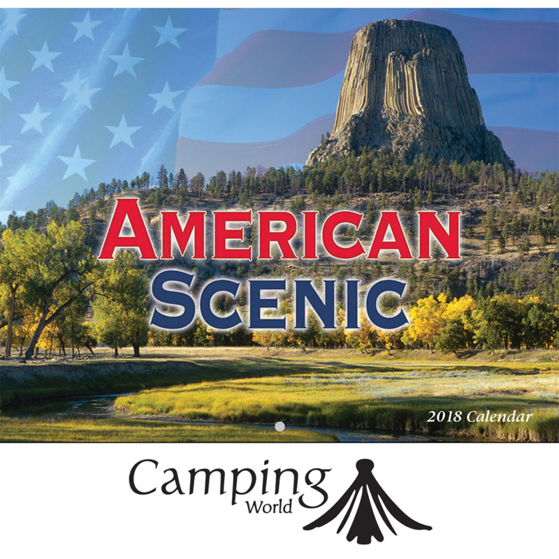 2018 American Scenic Wall Calendar - Stapled