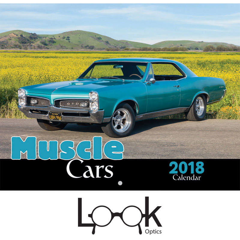 2018 Muscle Cars Wall Calendar - Stapled