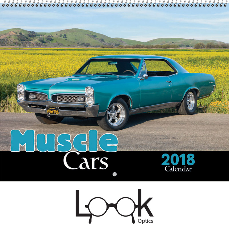 2018 Muscle Cars Wall Calendar - Spiral