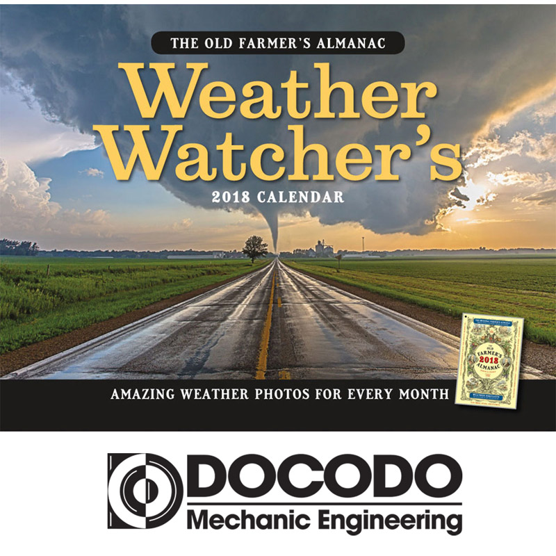 2018 The Old Farmer's Almanac Weather Watcher's Wall Calendar - Stapled