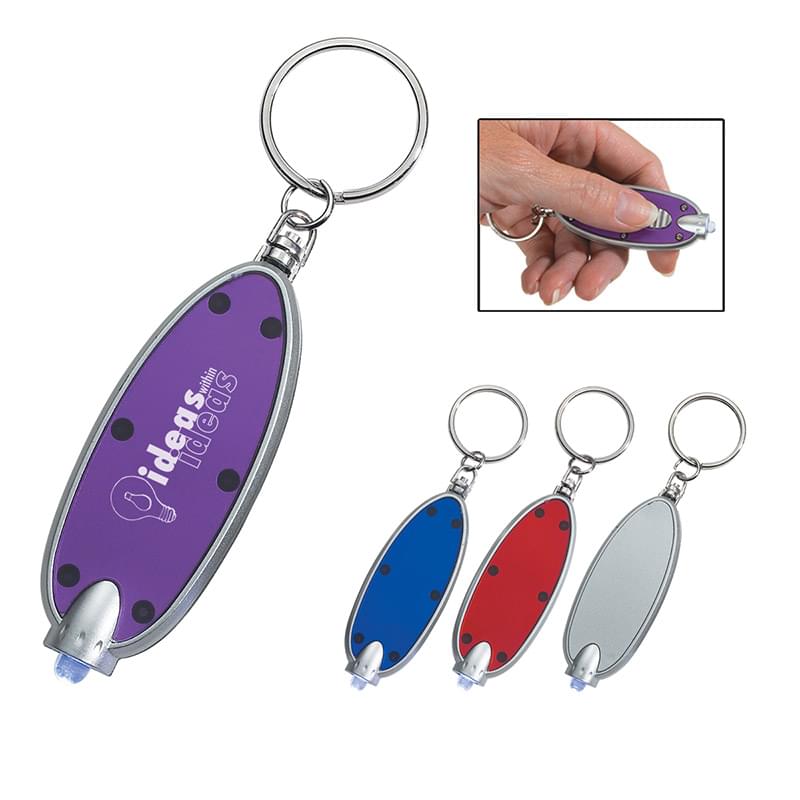 Oval LED Key Chain