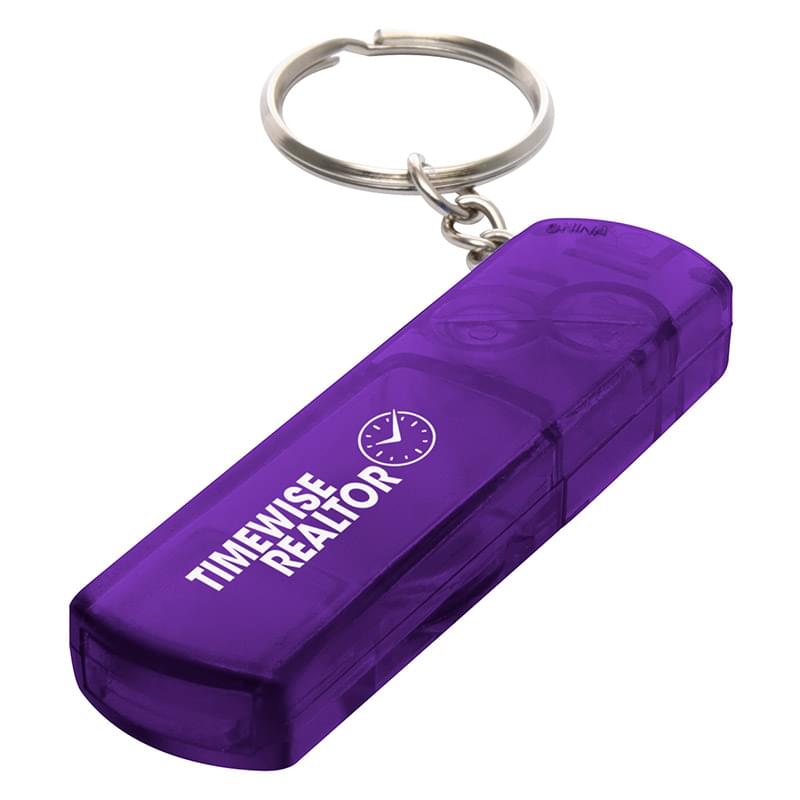 Whistle, Light And Compass KeyChain