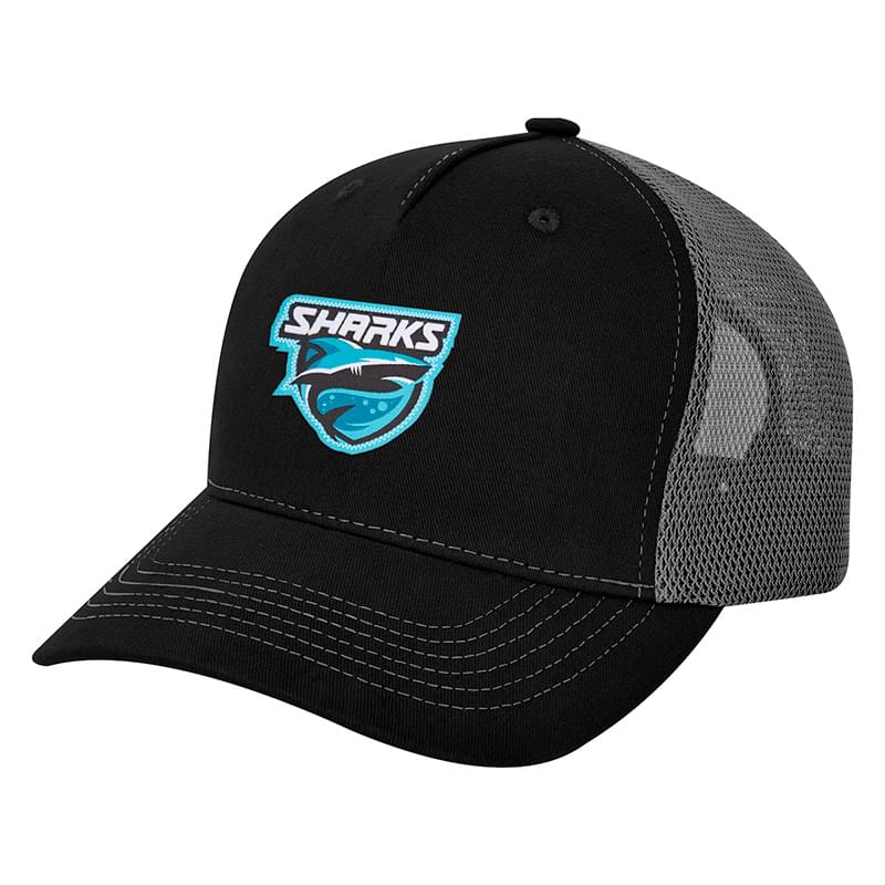 Infield 5-Panel Budget Mesh Back Cap With Woven Patch