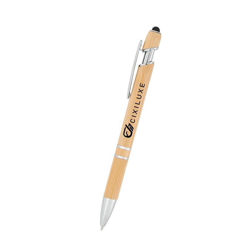 Tropical Bamboo Incline Pen With Stylus