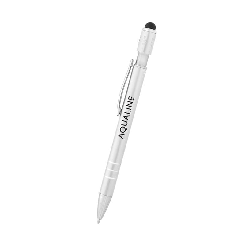 Recycled Aluminum Spin Game Top Pen With Stylus