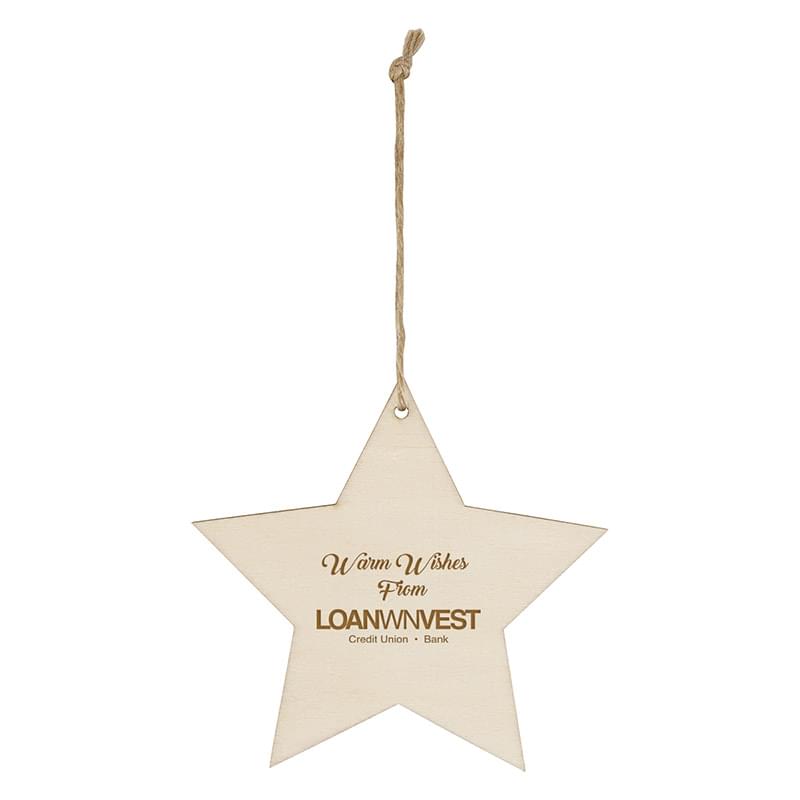 Wood Ornament - Star