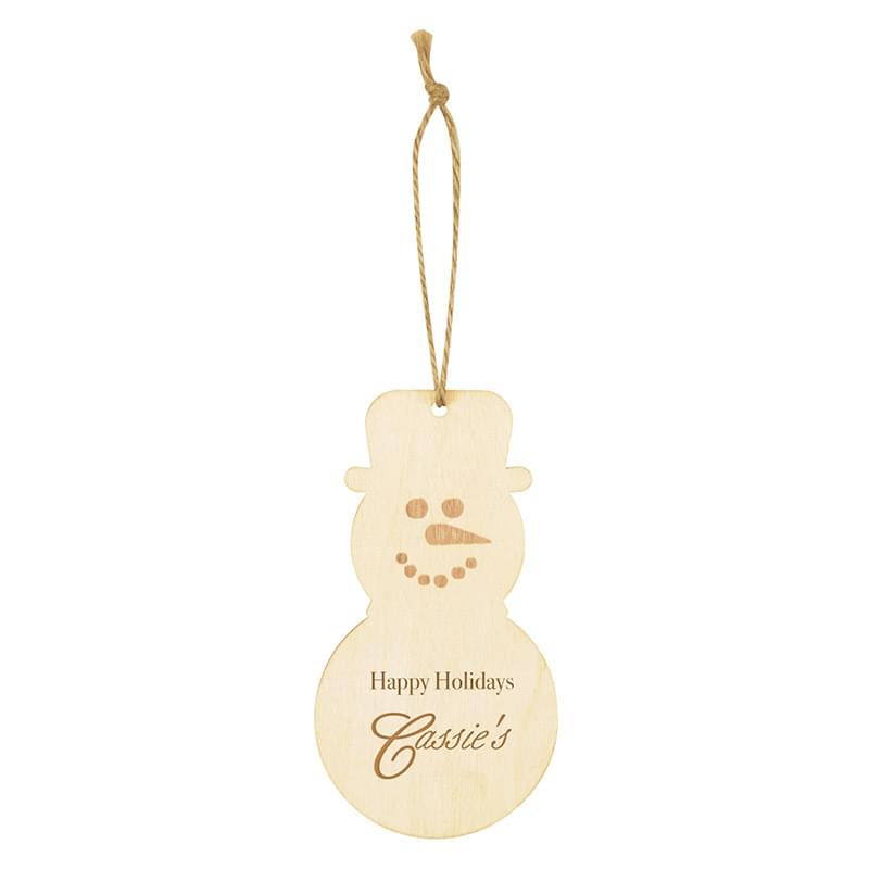 Wood Ornament - Snowman