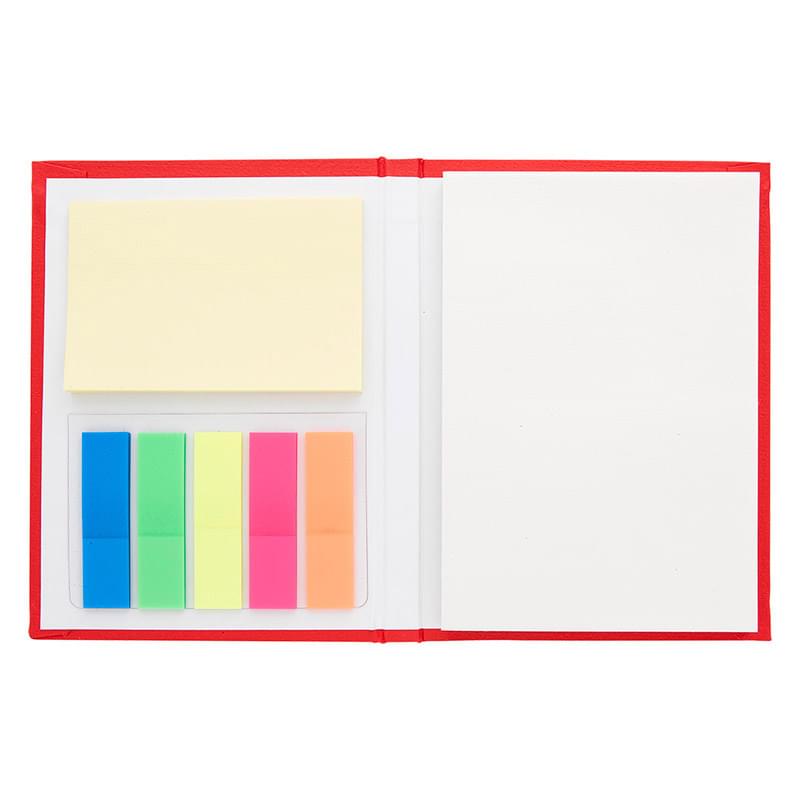 Notepad with Neon Sticky Notes and Flags 2