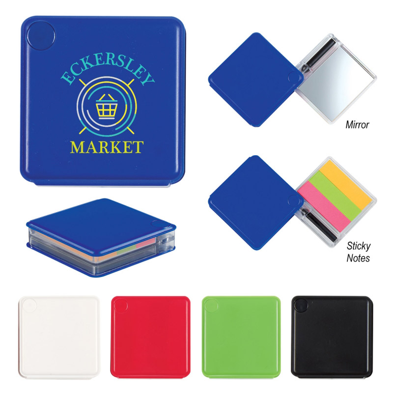 Sticky Note Case With Pen And Mirror