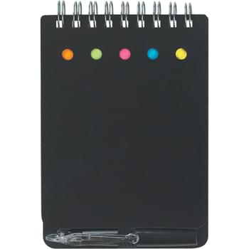 Spiral Jotter With Sticky Notes, Flags & Pen