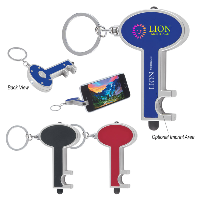 Skeleton Key Tag With LED And Stylus