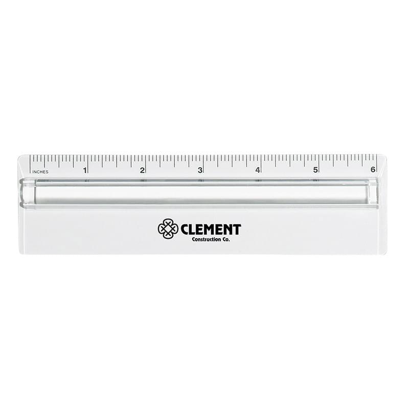Plastic 6" Ruler With Magnifying Glass