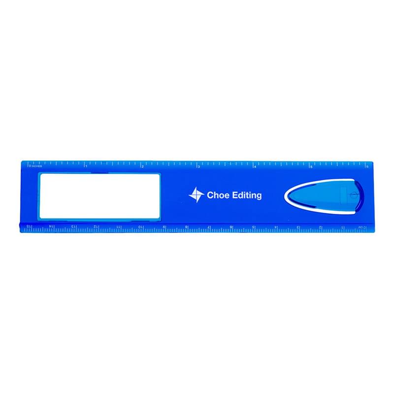 6" Magnifier Ruler With Bookmark