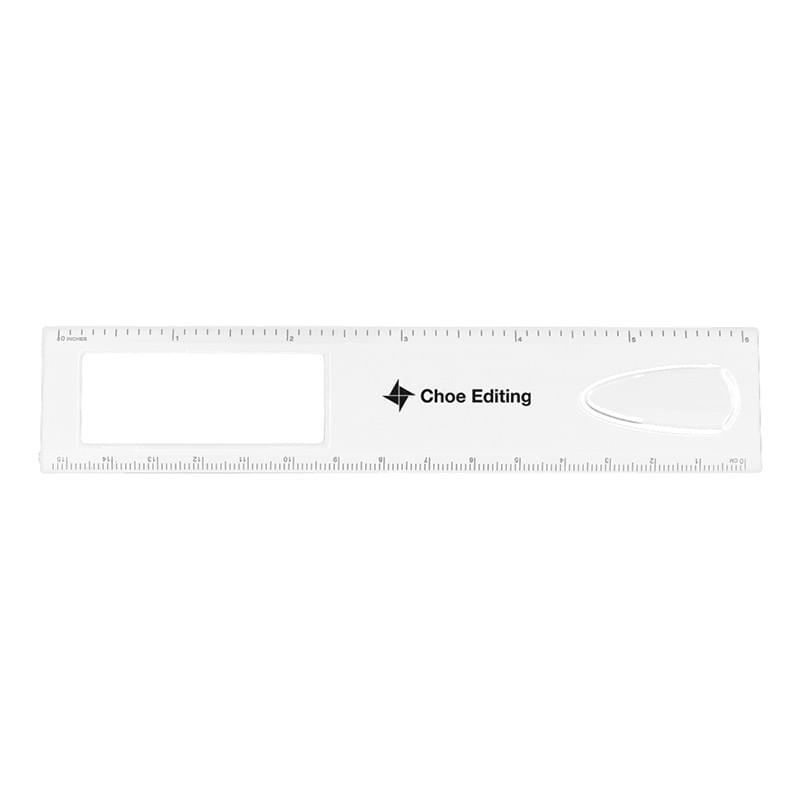 6" Magnifier Ruler With Bookmark