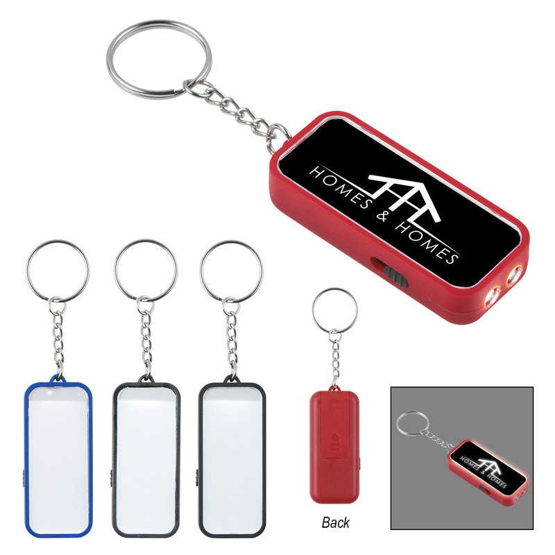 LED Faceplate Key Chain