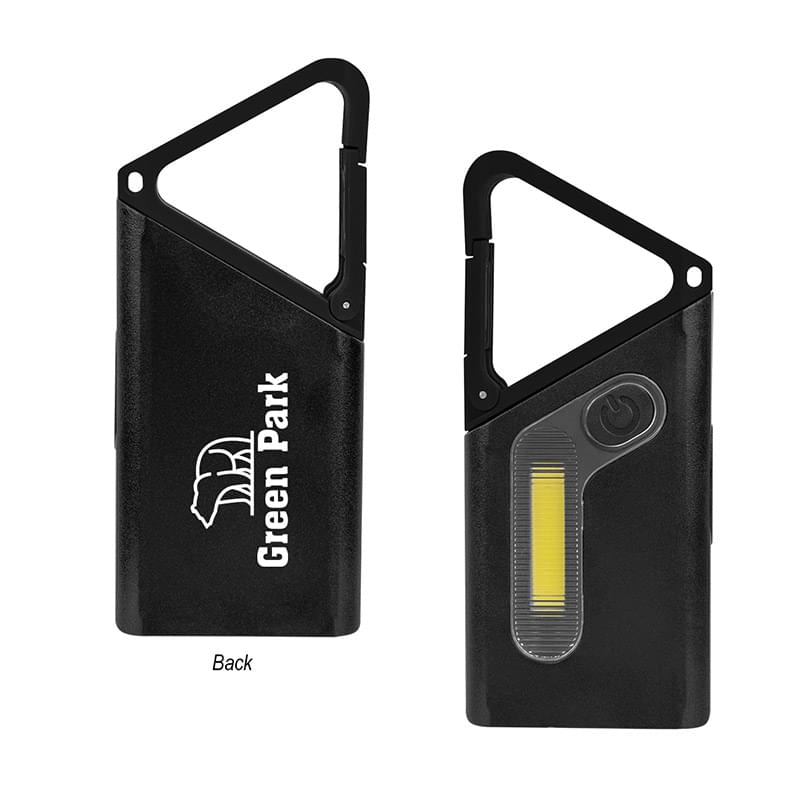 Clip ’N Glow Rechargeable Carabiner COB Flashlight