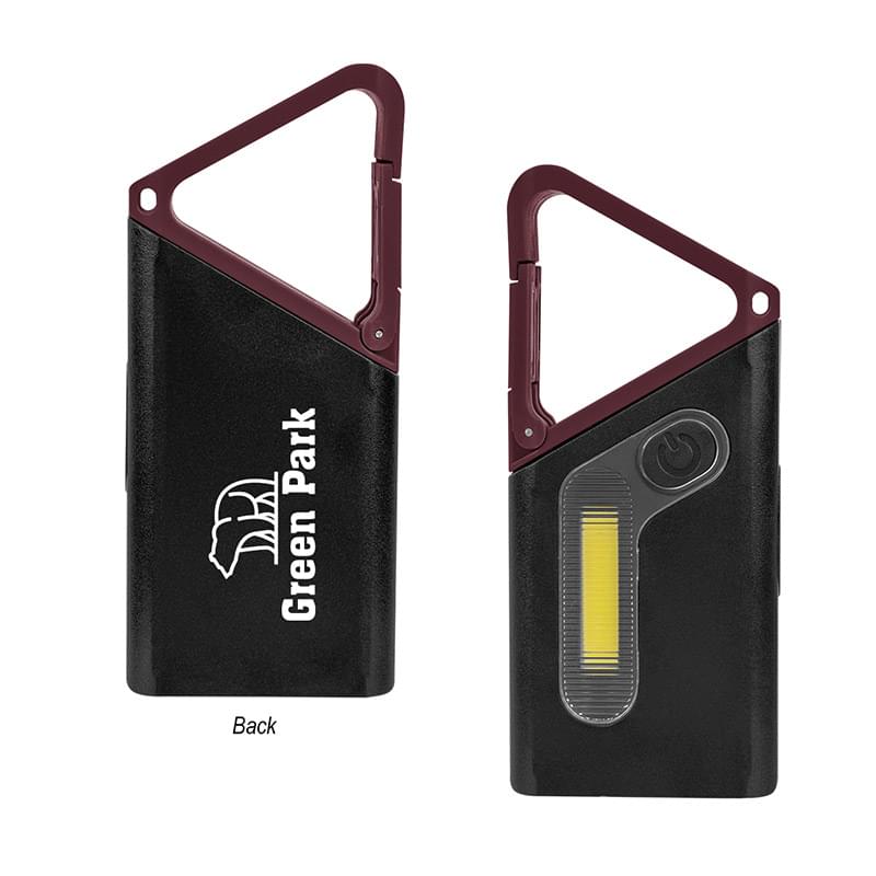 Clip ’N Glow Rechargeable Carabiner COB Flashlight