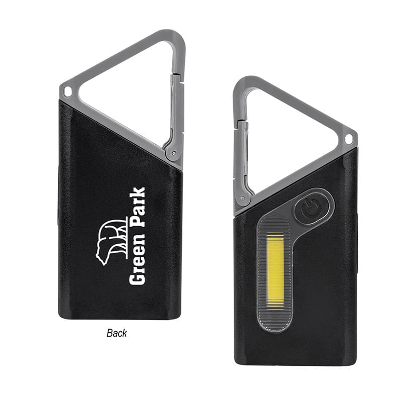 Clip ’N Glow Rechargeable Carabiner COB Flashlight