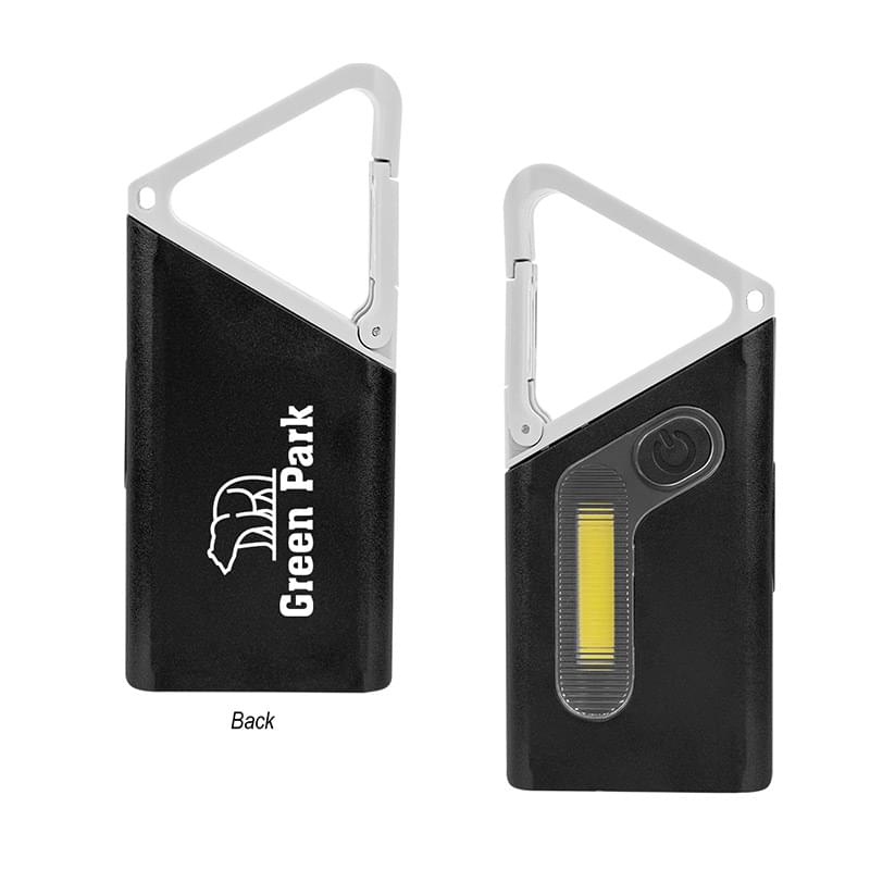 Clip ’N Glow Rechargeable Carabiner COB Flashlight
