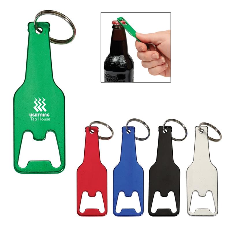 Bottle Shaped Opener Key Tag