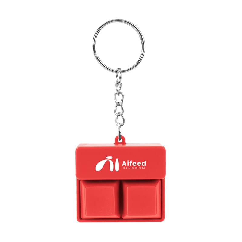 Click Fidget Keychain With Phone Stand