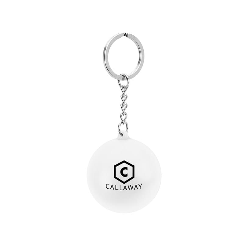 Round PU Stress Reliever Keychain