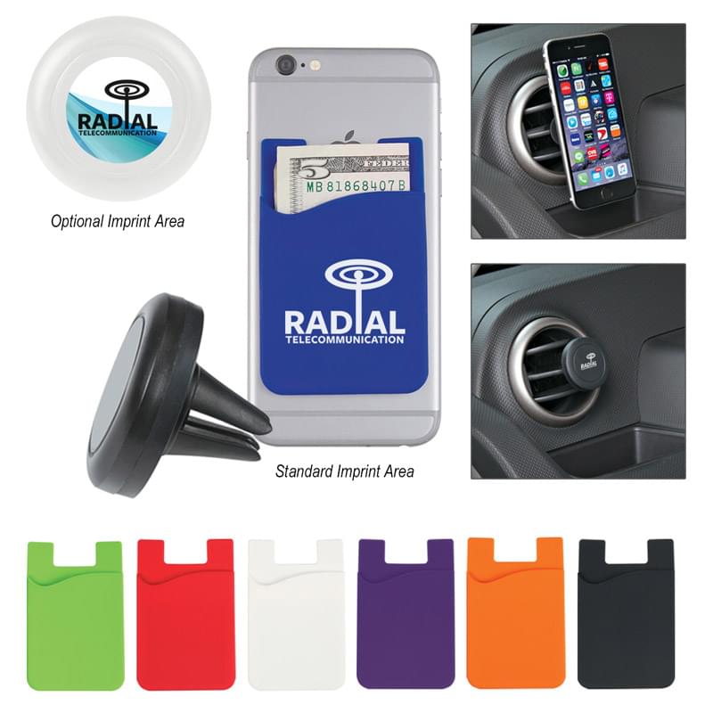 Auto Air Vent Magnetic Phone Wallet