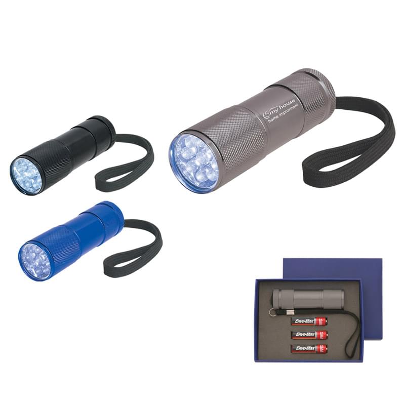 The Stubby Aluminum LED Flashlight With Strap