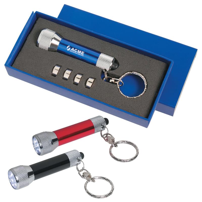 Aluminum LED Flashlight Key Chain