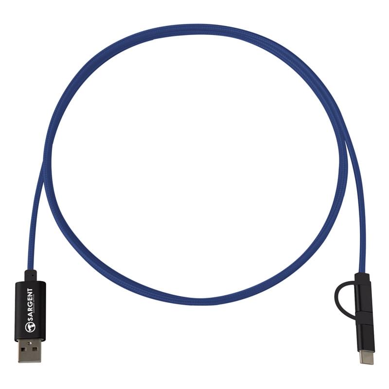 3-In-1 5Ft. Braided Charging Cable