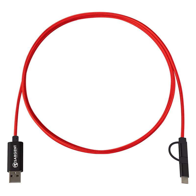 3-In-1 5Ft. Braided Charging Cable
