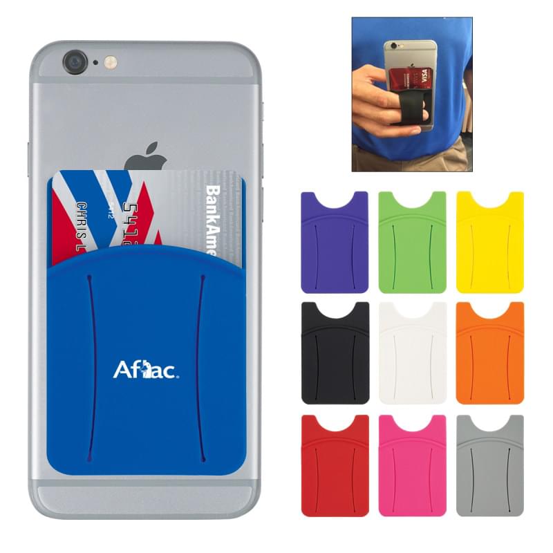 Silicone Phone Wallet With Finger Slot