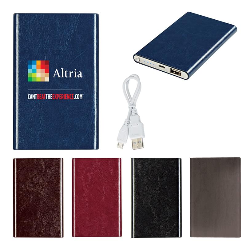 Leatherette Slim Power Bank