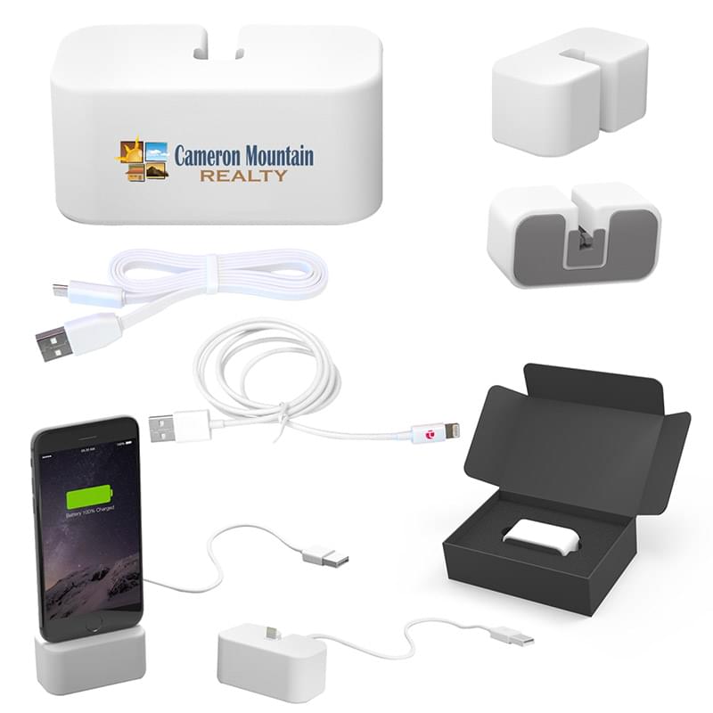 PowerBase Charging & Docking Station With MFi Cable