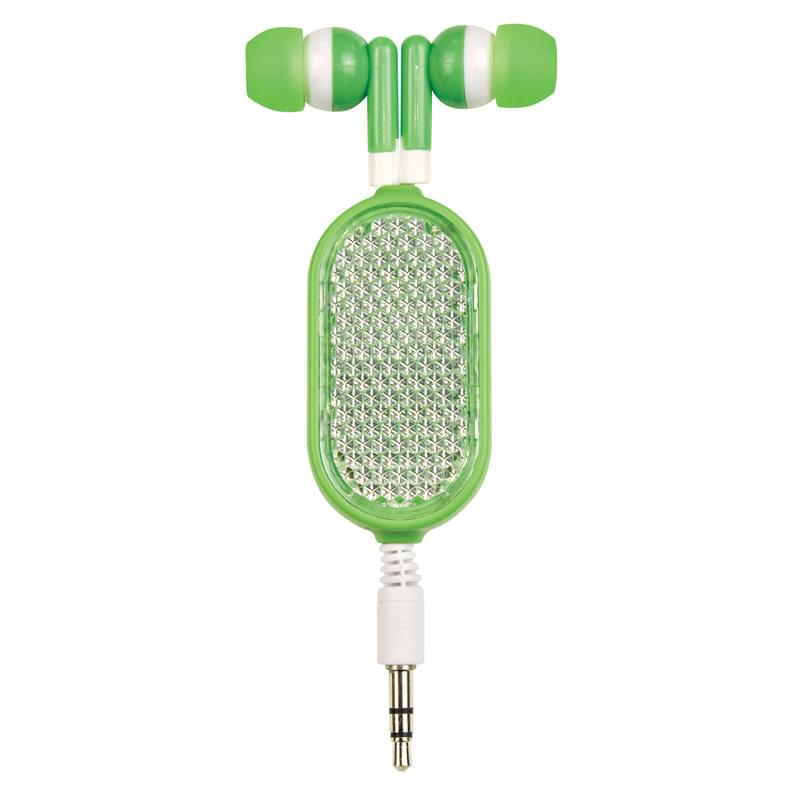 Retractable Reflective Earbuds