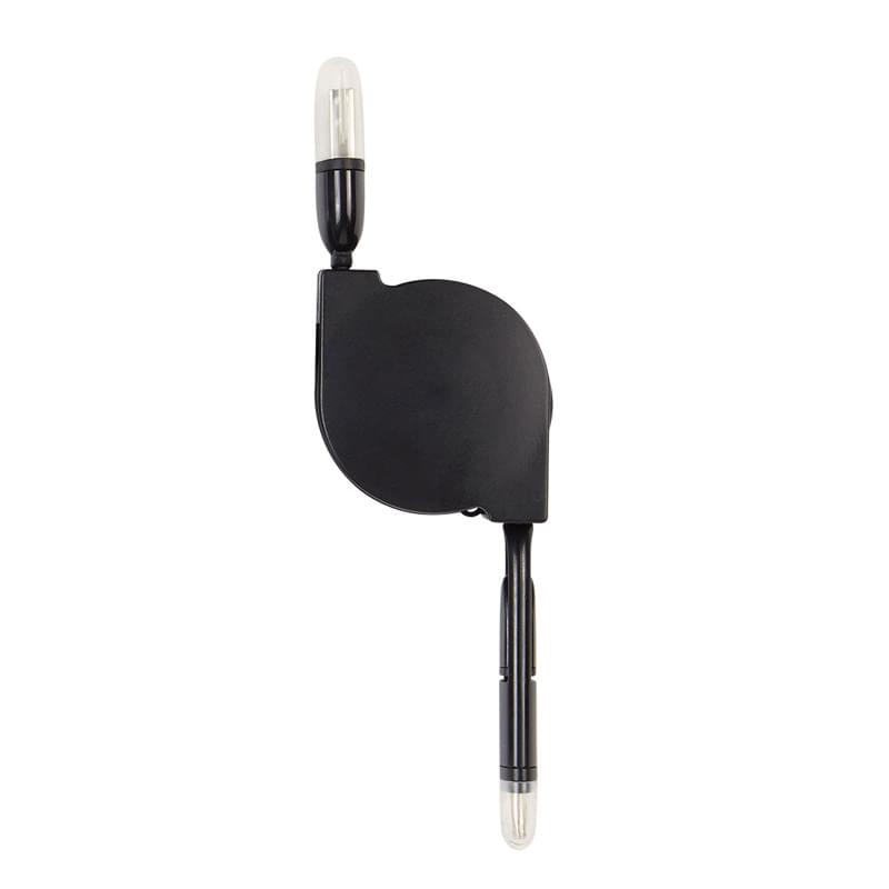 2-In-1 Retractable Charging Cable