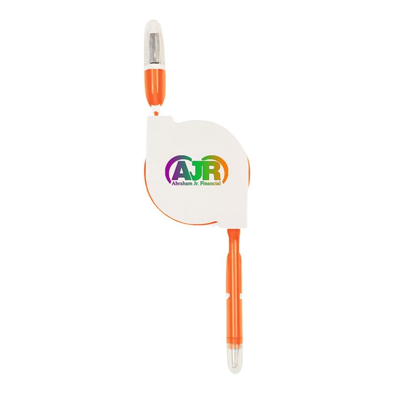 2-In-1 Retractable Charging Cable
