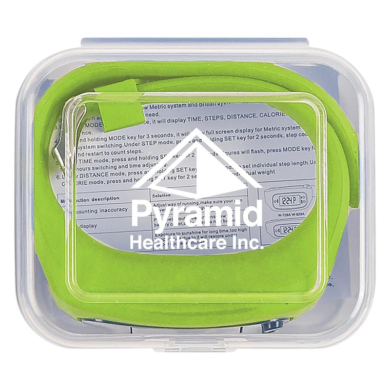 Digital LCD Pedometer Watch In Case