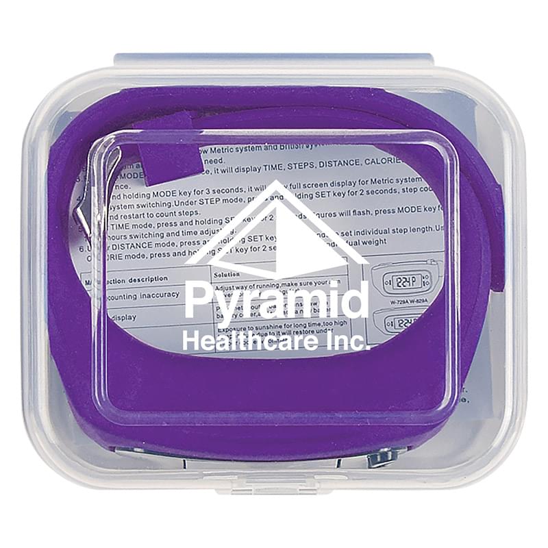 Digital LCD Pedometer Watch In Case