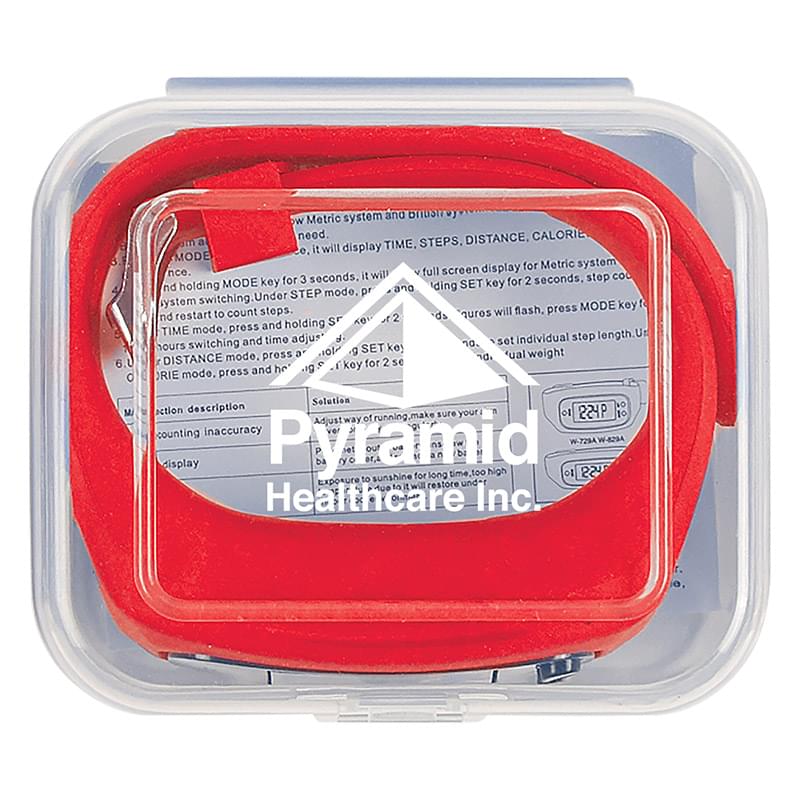 Digital LCD Pedometer Watch In Case