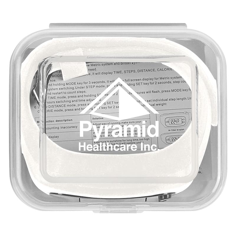 Digital LCD Pedometer Watch In Case