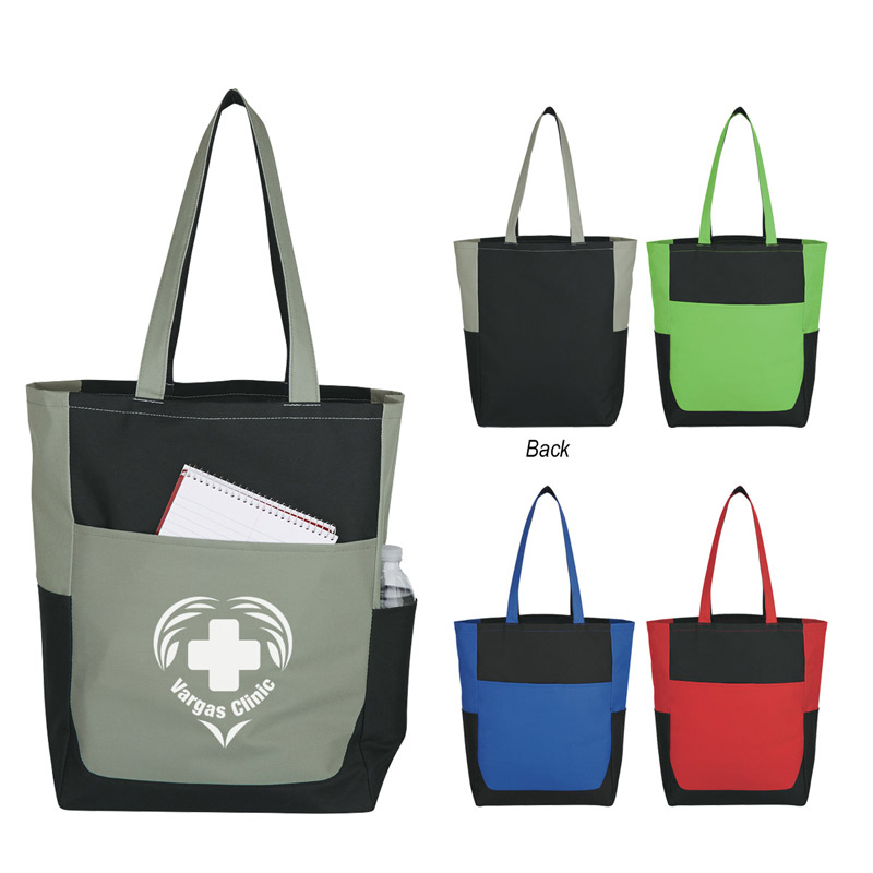 Triple Pocket Tote Bag