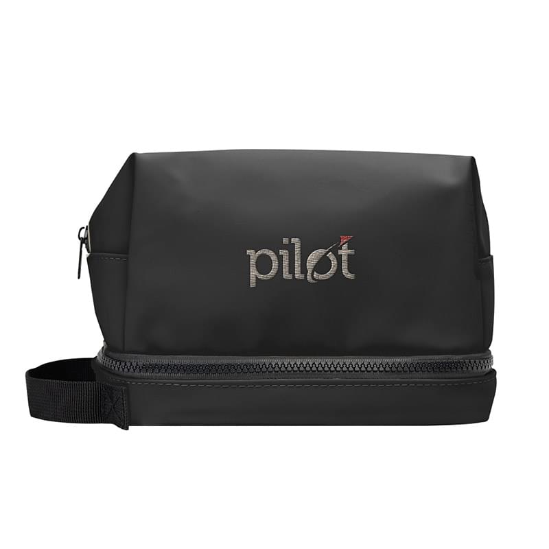Hudson rPET Leatherette Cosmetic Bag