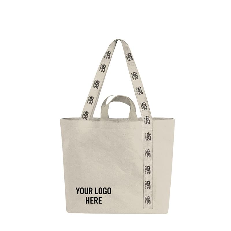America250 14 oz. Recycled Mono-Strap Canvas Tote Bag