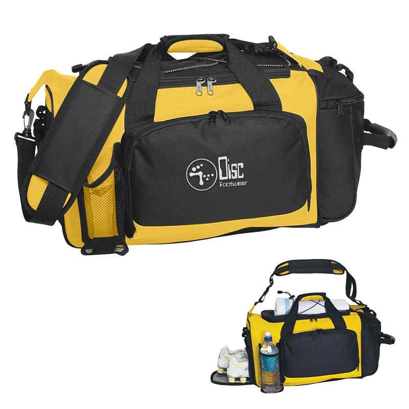 Deluxe Sports Duffel Bag - Embroidered