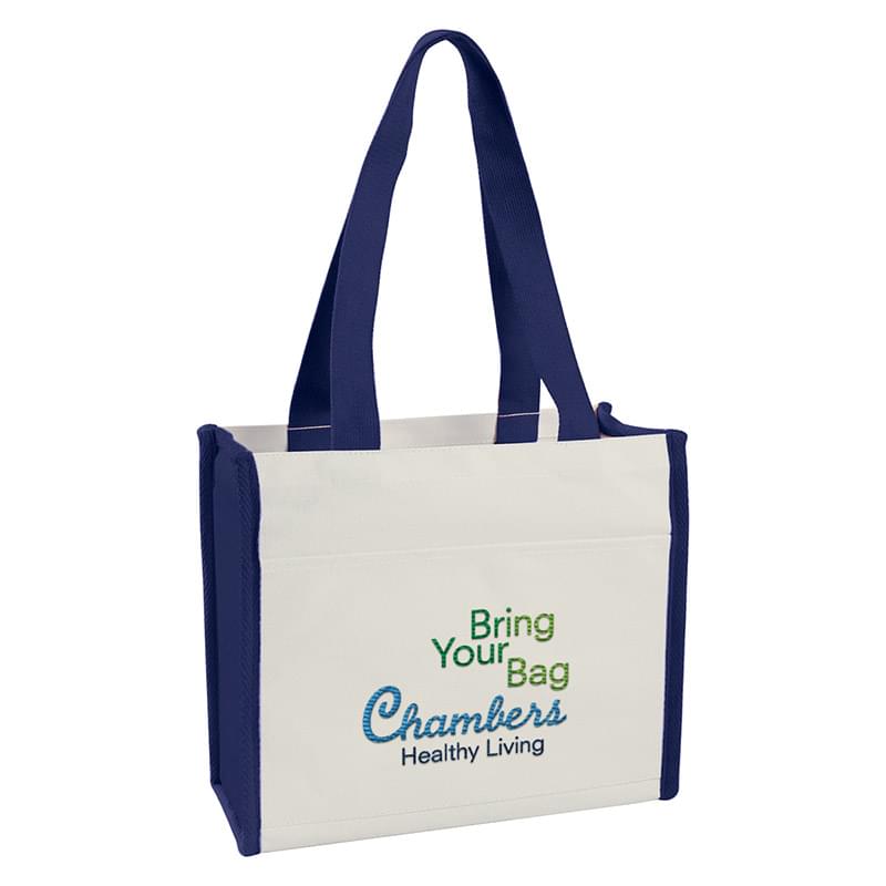 Heavy Cotton Canvas Tote Bag - Embroidered
