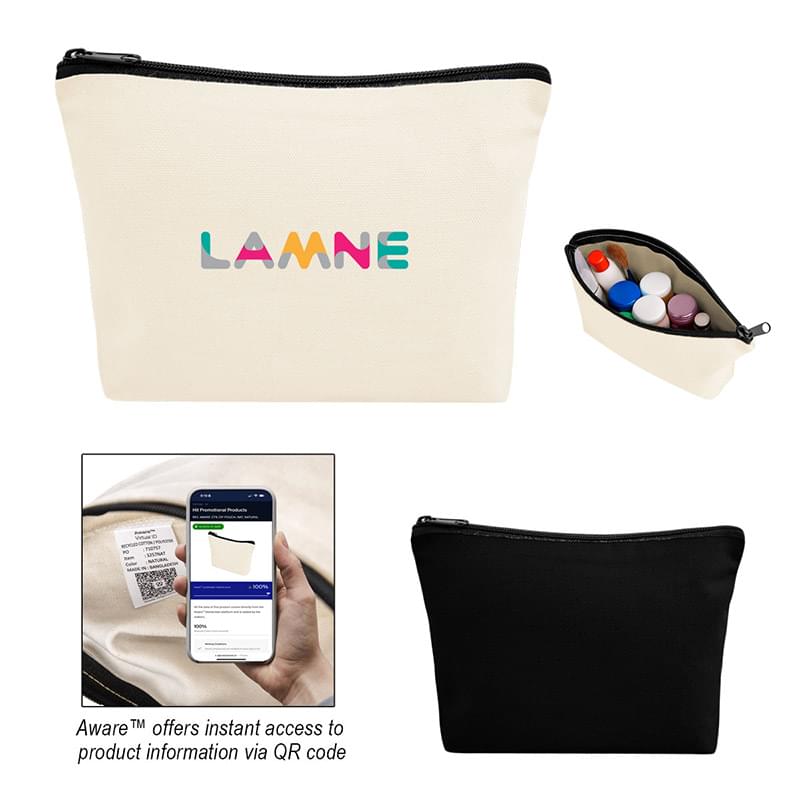 Aware Recycled Cotton Zip Pouch