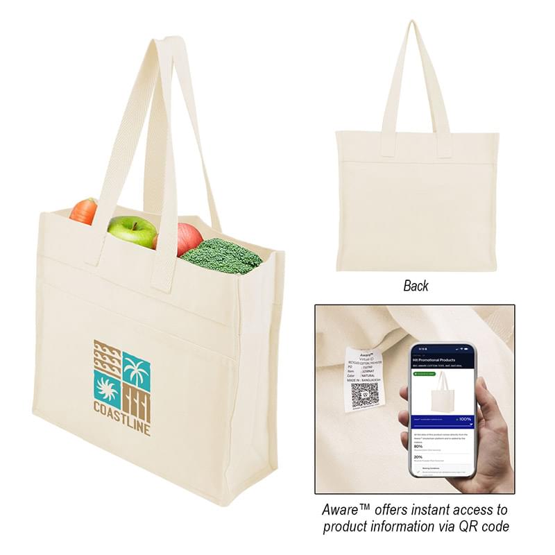 Aware Recycled Cotton North/South Tote